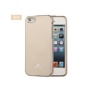 Силиконов гръб ТПУ MERCURY Jelly case за Apple Iphone 5/ Apple iPhone 5s / Apple iPhone SE златист